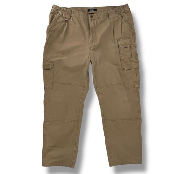 5.11 Tactical Cargo Pants Ripstop Khaki Mens Size 42x32 Utility Workwear Combat - Picture 1 of 9